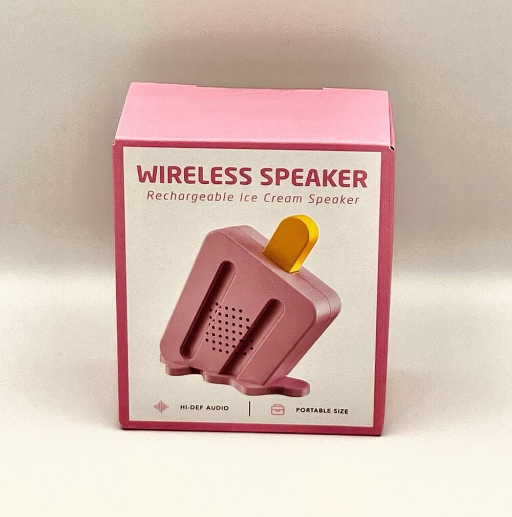 Rechargeable Ice Cream Bluetooth Wireless Speaker Portable Mini HD Audio New